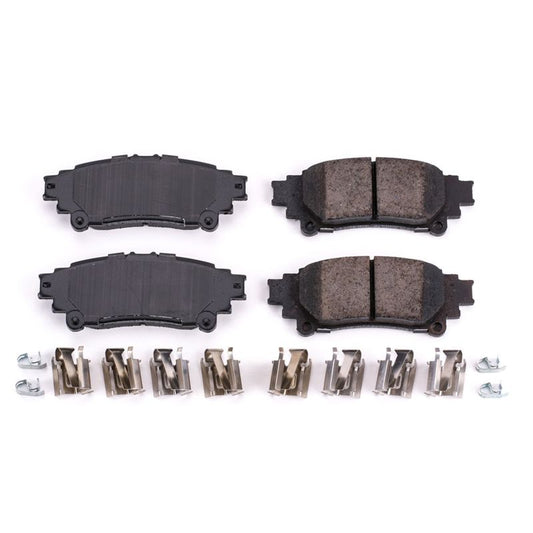 Power Stop 10-15 Lexus RX350 Rear Z17 Evolution Ceramic Brake Pads w/Hardware