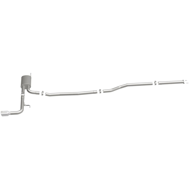 MagnaFlow Cat Back, SS, 2.5in, Street, Single Straight Pass. Polished 4in Tip, 2015 Ford Fusion 2.5L