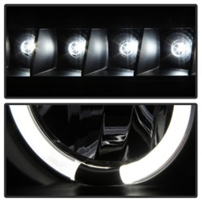 Spyder Toyota Tundra 07-133 Projector Headlights LED Halo LED Blk PRO-YD-TTU07-HL-BK