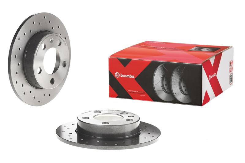 Brembo 14-16 BMW 228i/15-16 228i xDrive Front Premium Xtra Cross Drilled UV Coated Rotor