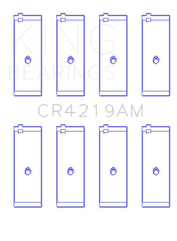 King Engine Bearings Toyota 1Rz (Size +0.50mm) Connecting Rod Bearing Set