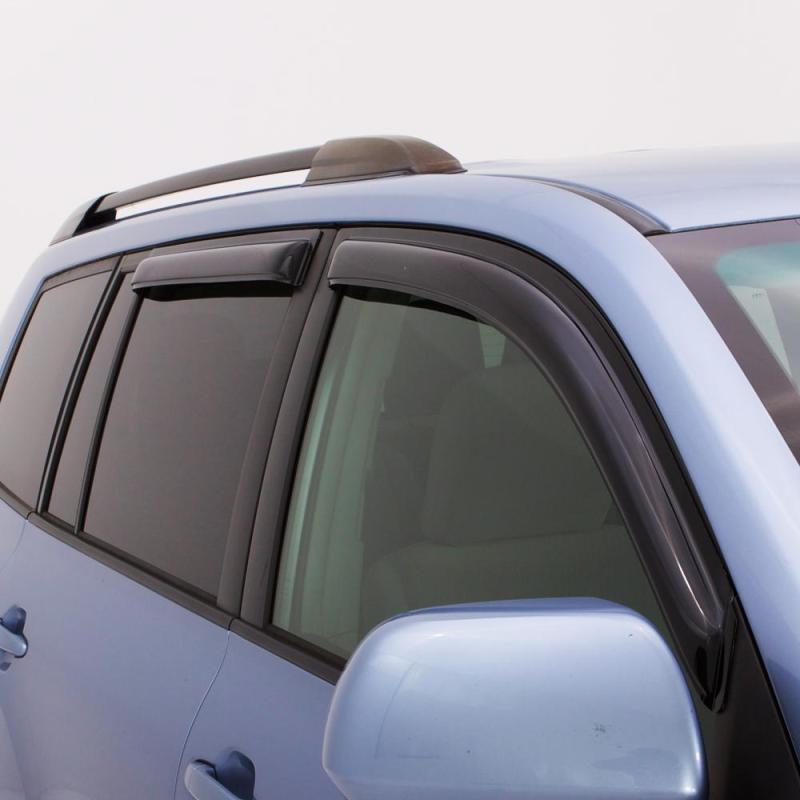 AVS 09-14 Honda Fit Ventvisor Outside Mount Window Deflectors 4pc - Smoke