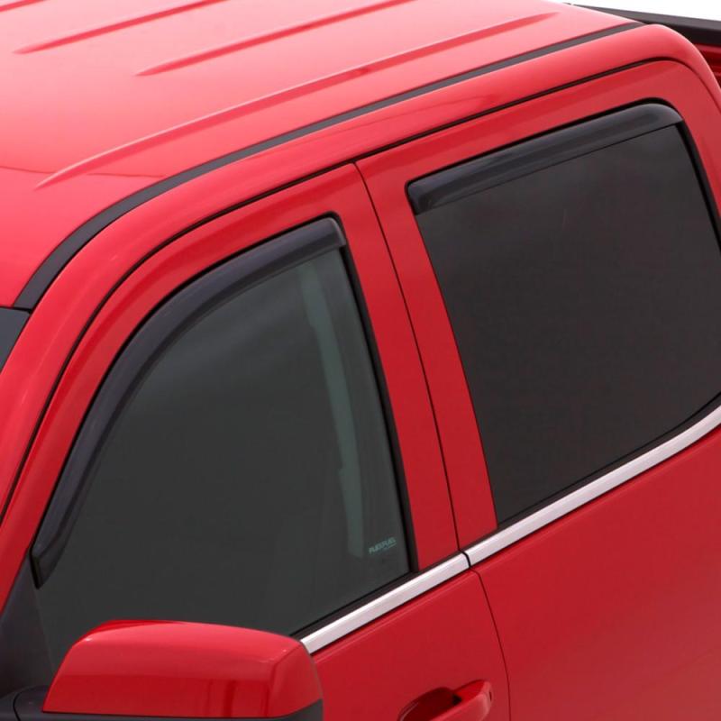 AVS 13-18 Ford Escape Ventvisor In-Channel Front & Rear Window Deflectors 4pc - Smoke