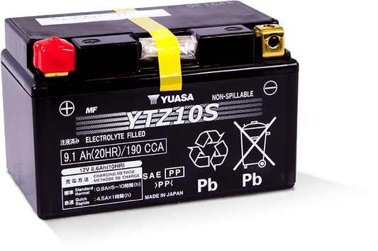 Yuasa YTZ10S Maintenance Free AGM 12-Volt Battery