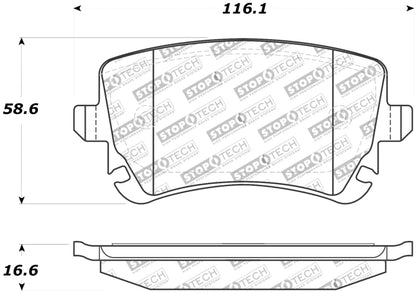 StopTech Street Touring 07-09 Audi RS4 Rear Pads