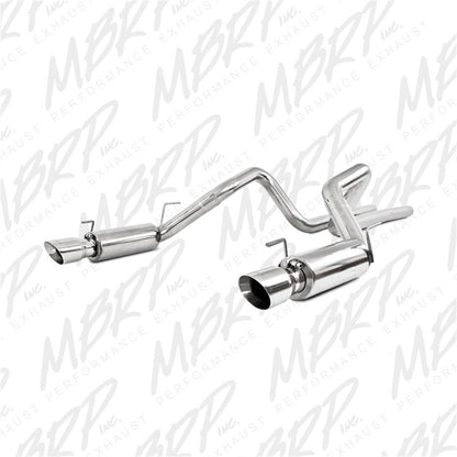 MBRP 05-09 Ford Shelby GT500 / GT Dual Split Rear Race Version, T409 4in Tips Exhaust System