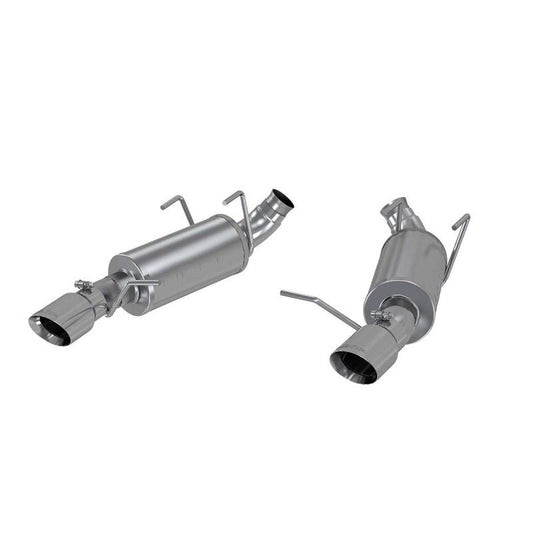 MBRP 11-14 Ford Mustang V6 3in. Dual Muffler Axle Back Split Rear Exhaust System AL