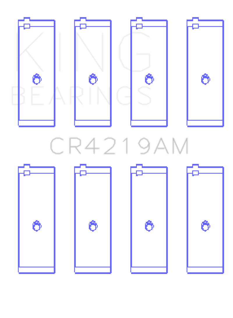 King Toyota 1RZ (Size 0.25) Connecting Rod Bearing Set