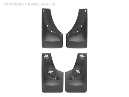 WeatherTech 07 Chevrolet Silverado No Drill Mudflaps - Black