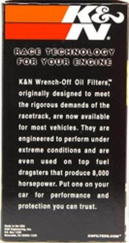 K&N Oil Filter OIL FILTER; AUTOMOTIVE