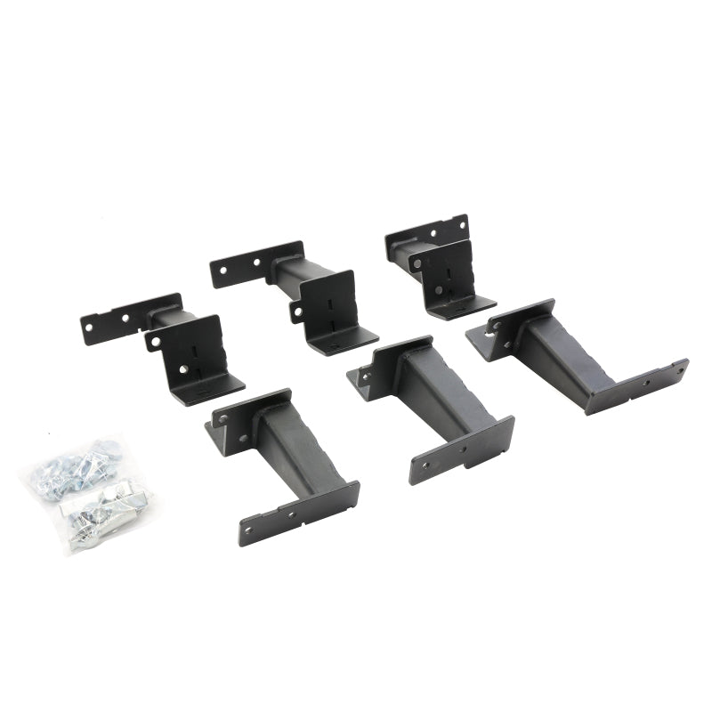 Go Rhino 21-24 Ford Bronco 4dr (Excl. Sport) Brackets for Dominator Xtreme Frame Slider - Tex. Blk