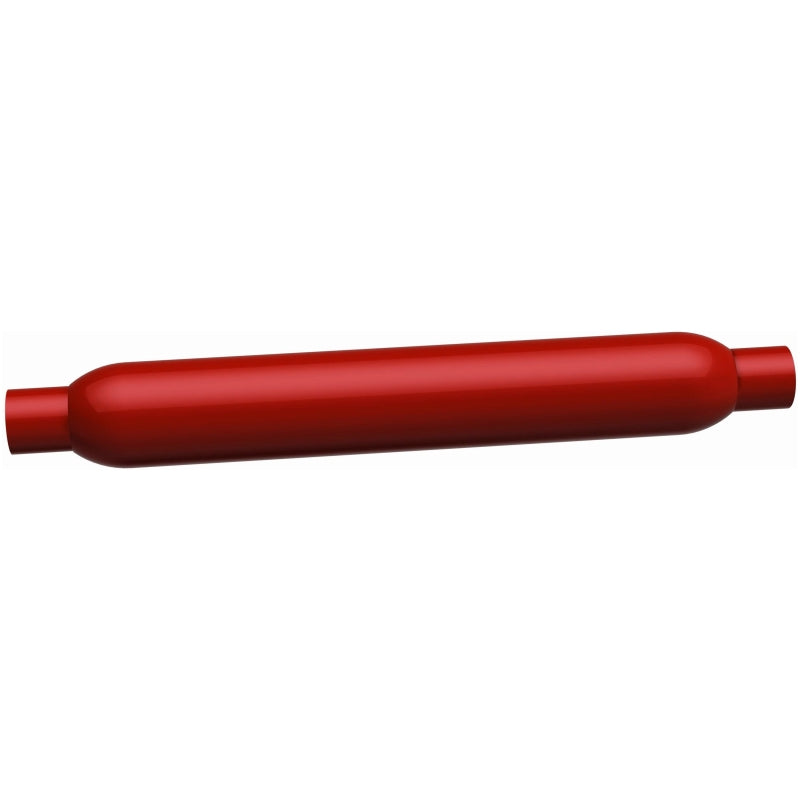 MagnaFlow Muffler Red Pack Series Glasspack 3.5in Rd 22in Body Length 2in/2in Inlet/Outlet