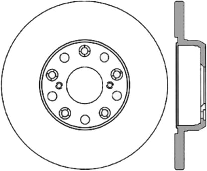 StopTech Power Slot 01-05 Lexus IS300 Rear Right Slotted Cryo Rotor