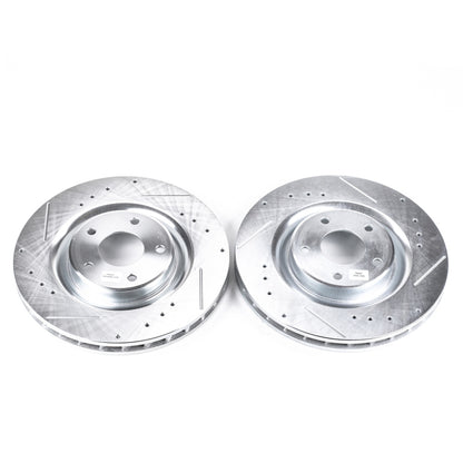 Power Stop 06-09 Cadillac XLR Front Evolution Drilled & Slotted Rotors - Pair