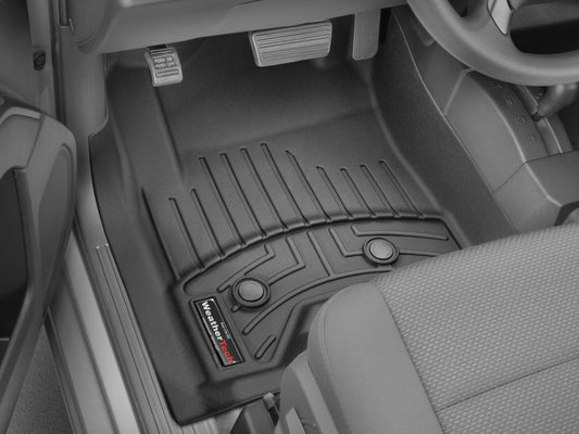 WeatherTech 08-14 Chevrolet Silverado 2500/3500 Crew/Extended Cab Vinyl Front FloorLiner - Black