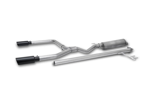 Gibson 17-20 Honda Ridgeline 3.5L Black Elite Dual Split Cat-Back Exhaust - Stainless