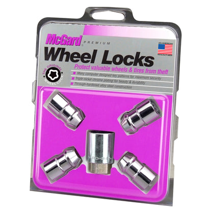 McGard Wheel Lock Nut Set - 4pk. (Cone Seat) 7/16-20 / 3/4 Hex / 1.46in. Length - Chrome