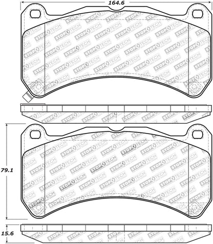 StopTech Performance 08-09 Lexus IS F Front Brake Pads