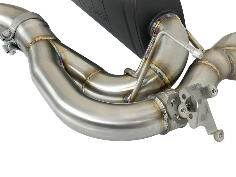 aFe MACH Force-Xp 2-1/2in SS Axle Back Exhaust w/Polished Tips 15+ BMW M3/M4 (F80/F82) L6 3.0L (tt)