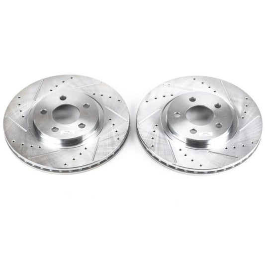 Power Stop 01-10 Chrysler PT Cruiser Front Evolution Drilled & Slotted Rotors - Pair