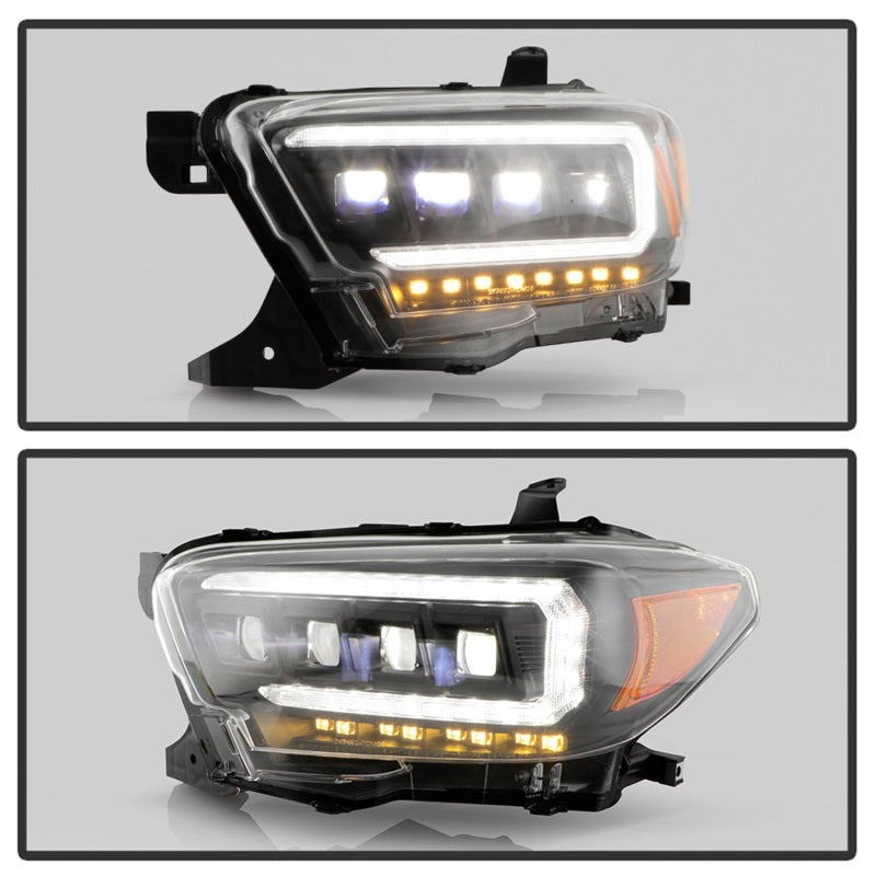 Spyder 16-20 Toyota Tacoma LED Model Only High-Power LED Headlights - Black PRO-YD-TT16LEDAP-BK