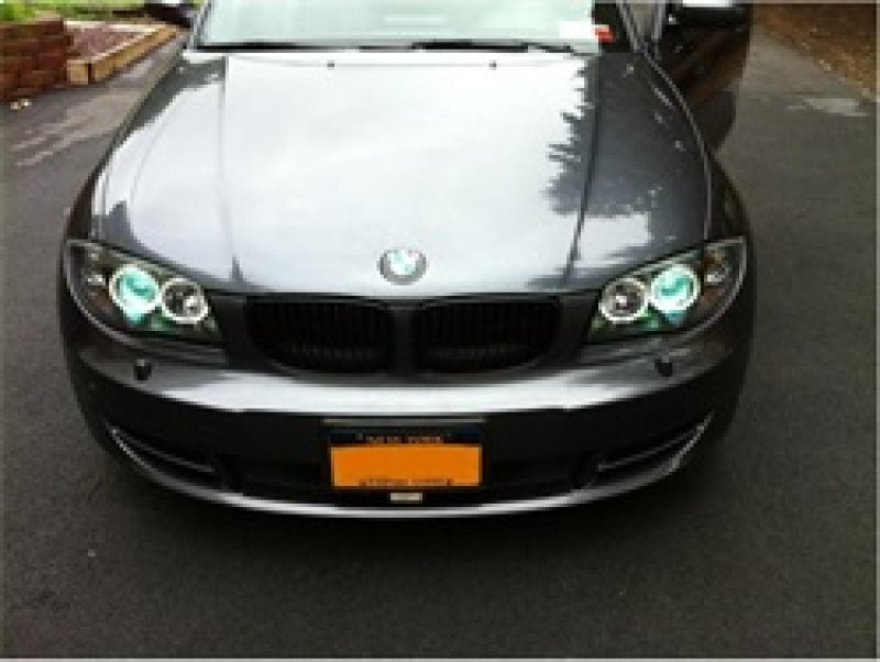 Spyder BMW E87 1-Series 08-11 Projector Headlights LED Halo Black High H1 Low H7 PRO-YD-BMWE87-HL-BK