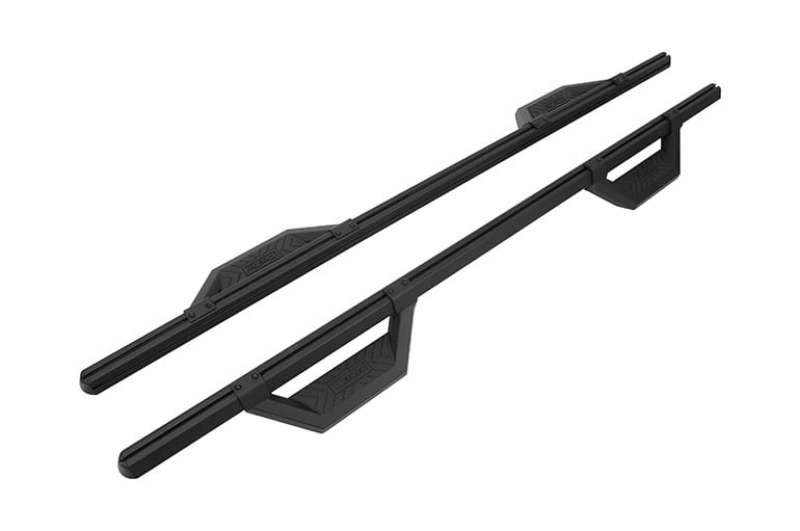 Deezee 99-23 Chevrolet/GMC/Dodge/Ford Full Size Truck Hex Cast - Crew Cab Side Steps (Txt Blk)