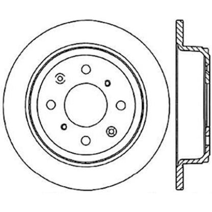 Stoptech Acura & Honda Civic/Del Sol Rear CRYO-STOP Rotor