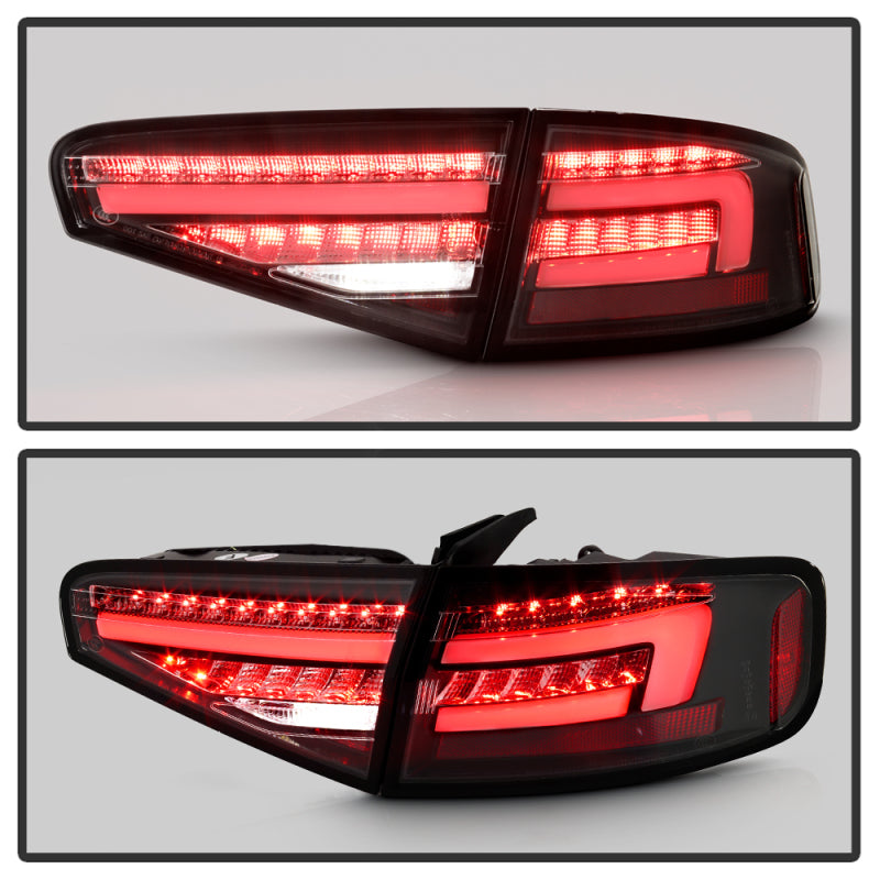 Spyder 13-16 Audi A4 4DR LED Tail Lights LED Clear Reverse Lights - Black ALT-YD-AA413-SEQ-BK