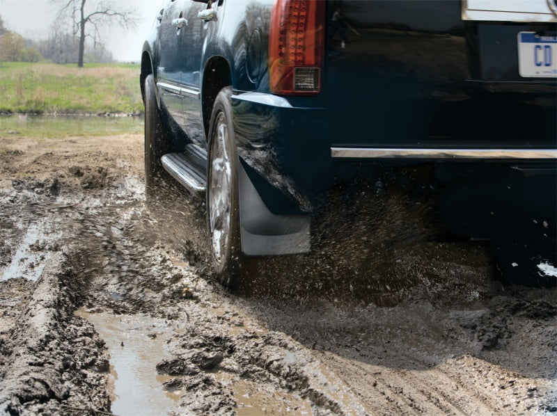 WeatherTech 07-13 Chevrolet Suburban No Drill Mudflaps - Black