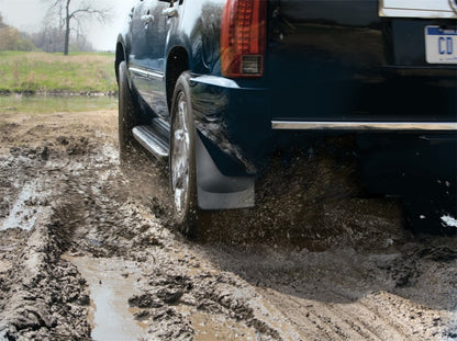 WeatherTech 14+ Chevrolet Silverado No Drill Mudflaps - Black