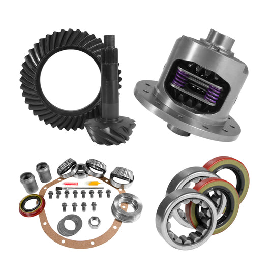 Yukon 8.875in GM 12T 3.08 Rear Ring & Pinion Install Kit 30 Spline Positraction Axle Bearings