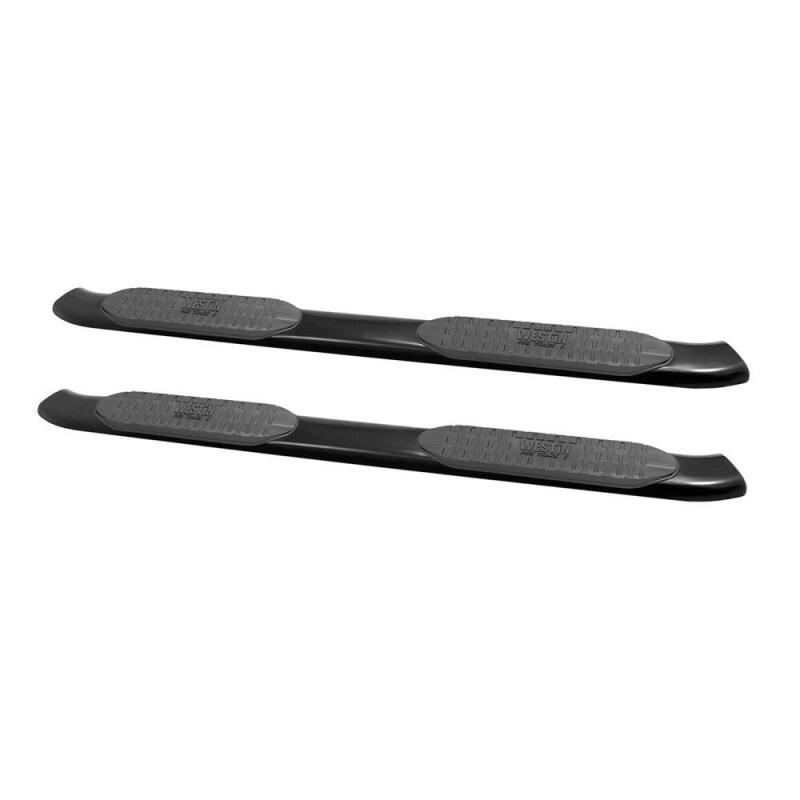 Westin 2014-2018 Chevy Silverado 1500 Crew Cab PRO TRAXX 5 Oval Nerf Step Bars - Black