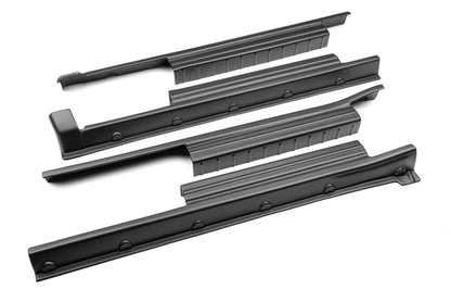 Bushwacker 07-21 Toyota Tundra CrewMax Trail Armor Rocker Panel 4pc - Tex. Black