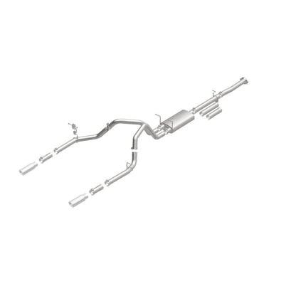 MagnaFlow Stainless Cat-Back Exhaust 2015 Chevy Silverado 2500HD 6.0L Dual Split Rear Exit 4in