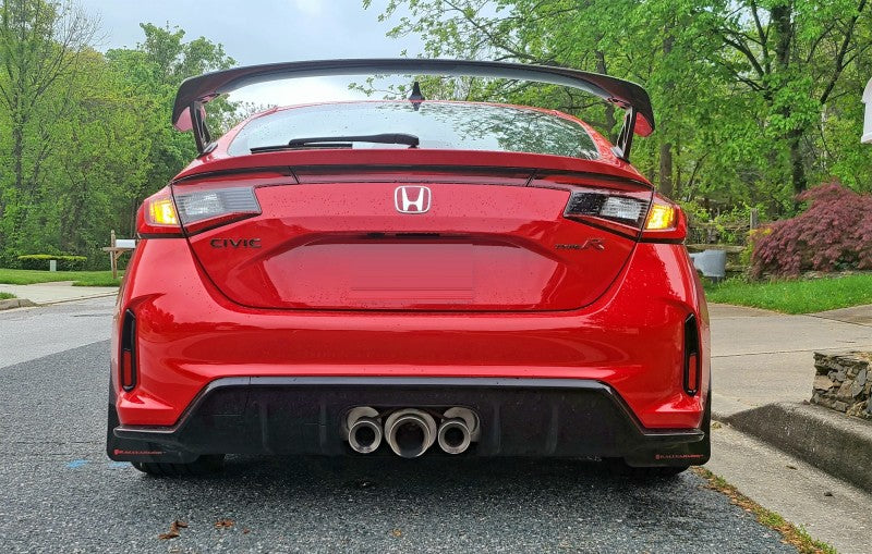 Rally Armor 23-25 Honda Civic Type R Black Mud Flap White Logo