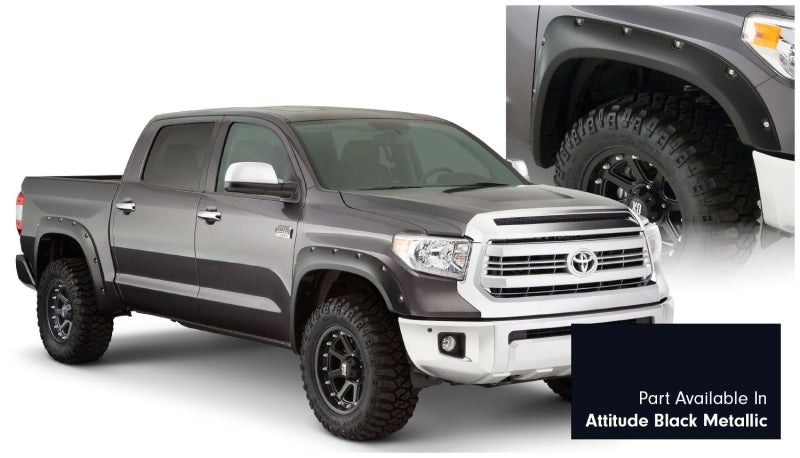 Bushwacker 16-18 Toyota Tundra Fleetside Pocket Style Flares 4pc - Midnight Black