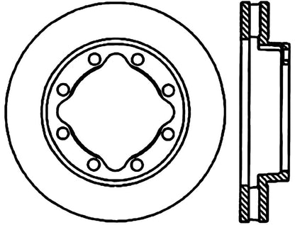 StopTech 94-99 Dodge Ram 2500 Cryo Slotted Front Left Sport Brake Rotor