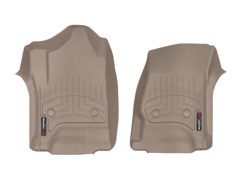 WeatherTech 14+ Chevrolet Silverado/GMC Sierra Crew and Double Cab Front FloorLiners - Tan