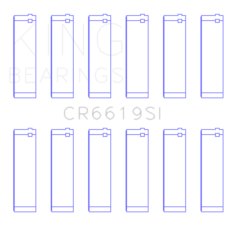 King Engine Bearings Ford V6 (Size +0.75mm) Connecting Rod Bearing Set