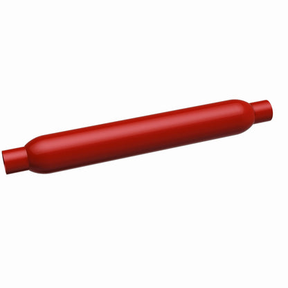 MagnaFlow Muffler Red Pack Series Glasspack 3.5in Rd 22in Body Length 2in/2in Inlet/Outlet