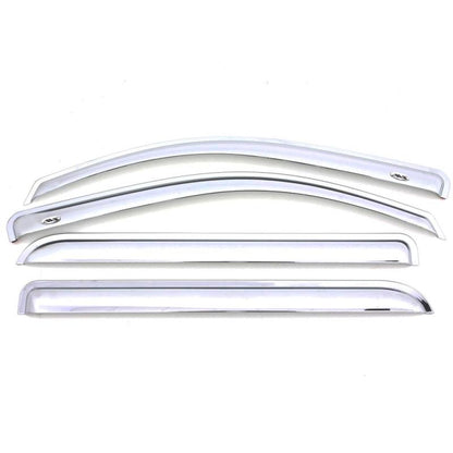 AVS 02-10 Ford Explorer (4 Door) Ventvisor Front & Rear Window Deflectors 4pc - Chrome