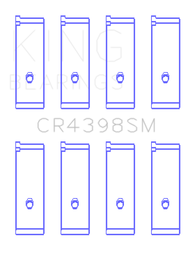 King Honda L13A4/L15A (Size 0.25) Connecting Rod Bearing Set