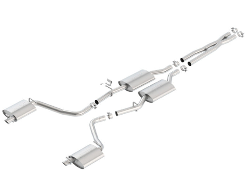 Borla 15-16 Dodge Charger 3.6L V6 S-Type Cat Back Exhaust (Uses Factory Valence)