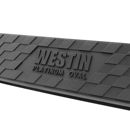 Westin 2019 Chevrolet Silverado/Sierra 1500 Crew Cab Platinum 4 Oval Nerf Step Bars - Black