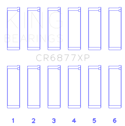 King BMW S54B32 3.2L (Size STD) Performance Rod Bearing Set