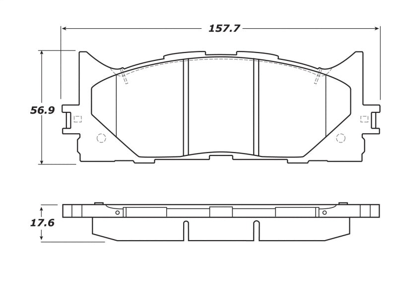 StopTech Street Touring 16-17 Toyota Camry Front Brake Pads