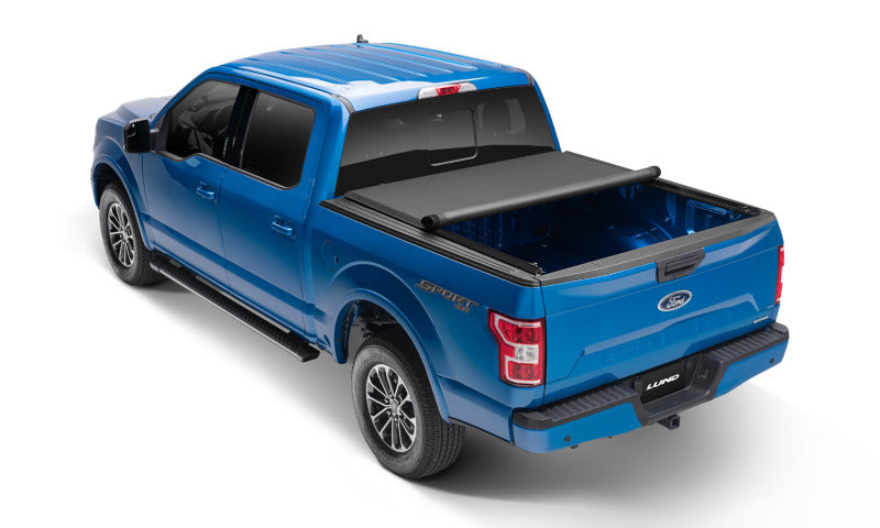 Lund 04-18 Ford F-150 (6.5ft. Bed) Genesis Elite Roll Up Tonneau Cover - Black