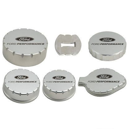 Ford Racing 15-25 Mustang 2.3L/5.0L Aluminum Machined Engine Cap Covers