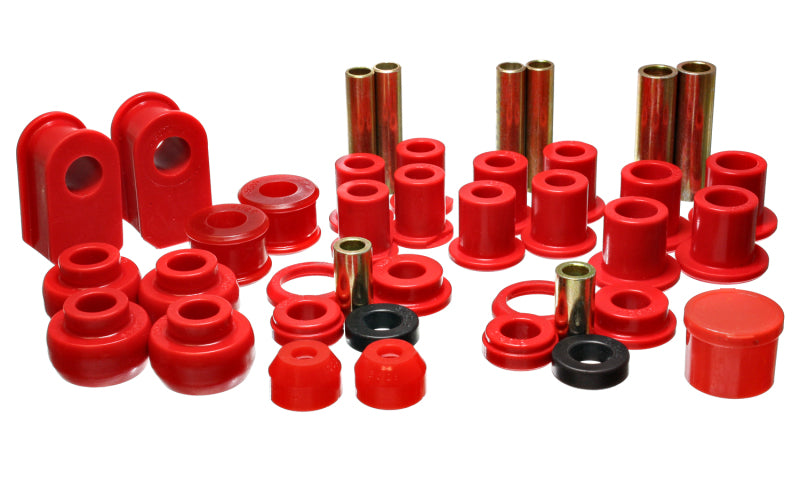 Energy Suspension 92-06 Ford E-250/E-350 Van 2WD Red Hyper-flex Master Bushing Set